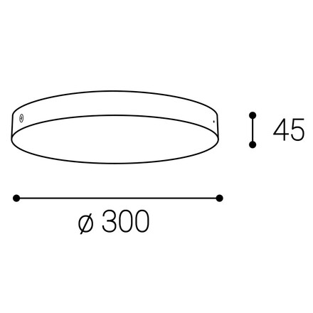 LED2 6279303 CANOPY 30, B černá stropní rozeta