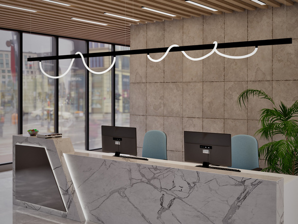 LED2 6301333D Lištové svítidlo MAG HOSE 200, B DALI 32W 3000K černá