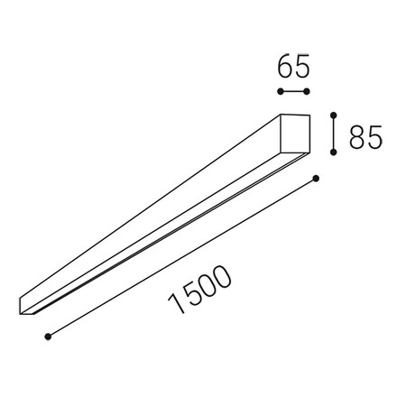 LED2 6314353EM LINO II 150, B 37-49W 3000K/3500K/4000K Emergency 3h černá