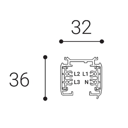 LED2 6360101 ECO TRACK lišta 2m, W