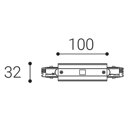 LED2 6360503 ECO TRACK středové napájení, B