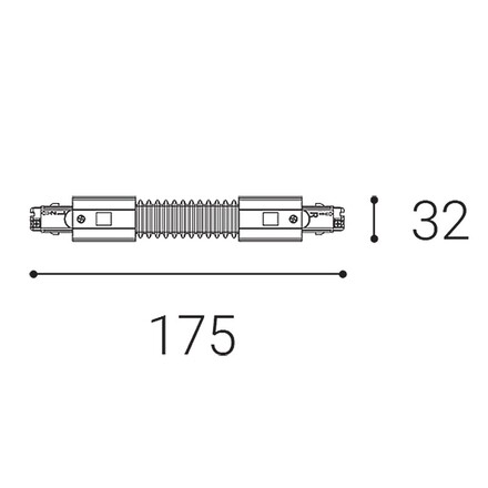 LED2 6361001 ECO TRACK flexibilní spojka, W