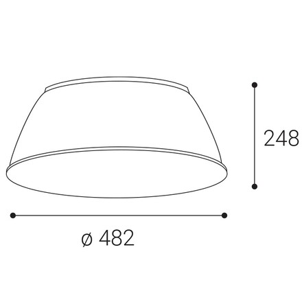 LED2 6459806 HBAY PRO AL REFLECTOR hliník
