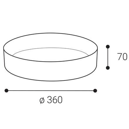LED2 6469201 rámeček pro svítidlo YPSO 36 RING, W bílá