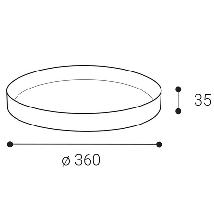 LED2 6469303 rámeček pro svítidlo YPSO 36 RING SLIM, B černá
