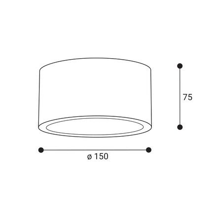 LED2 6469601 Zápustné svítidlo GAMA 18 sada pro přisazenou montáž, W bílá
