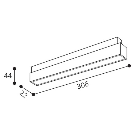 LED2 6481053 Lištové svítidlo MAGLINE II 30, B 12W 3000K/3500K/4000K černá
