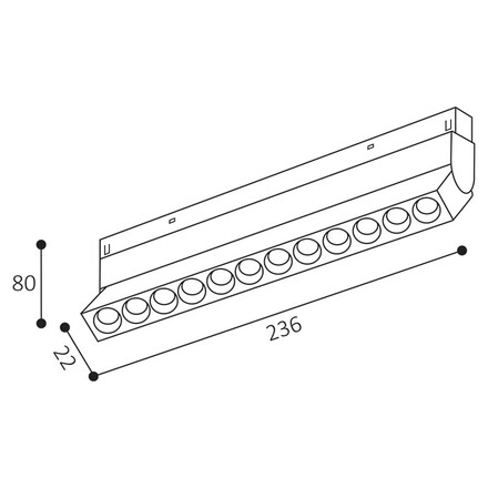 LED2 6482251 Lištové svítidlo MAGLASER III TILT, W 12W 3000K/3500K/4000K UGR bílá