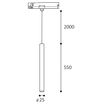 LED2 7490543CS Lištové svítidlo TRACK MIKY SLIM 55 Z, B CASAMBI 6W 4000K UGR černá