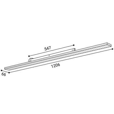 LED2 7540153 Lištové svítidlo NEXO 120, B 36-60W 3000K/3500K/4000K černá