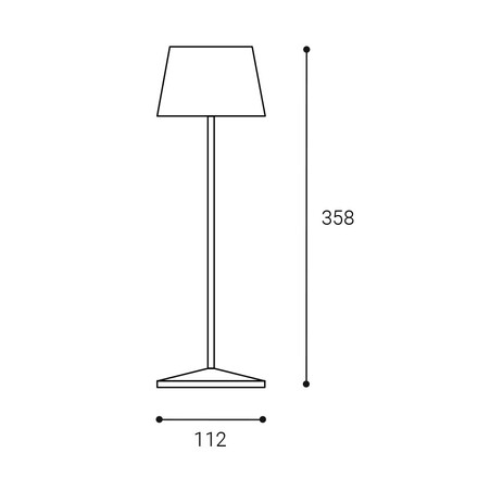 LED2 A132453 ROXY, B 2W DIM 2700K/3000K stolní černá