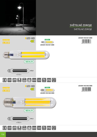 Ecolite LED zdroj E40 40W 3000K 7200lm IP65 LED40W-HID/E40/3000