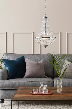 Markslöjd Gränsö lustr chrom 30 cm