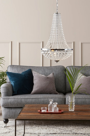 Markslöjd Gränsö lustr chrom 40 cm