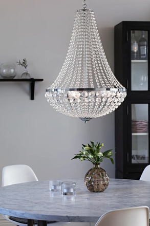 Markslöjd Gränsö lustr chrom 50 cm