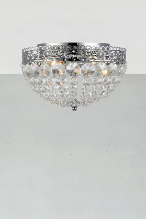 Markslöjd Saxholm kříšťálové stropní svítidlo chrom