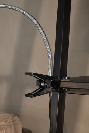 Markslöjd stolní lampa Tulip s klipem černá