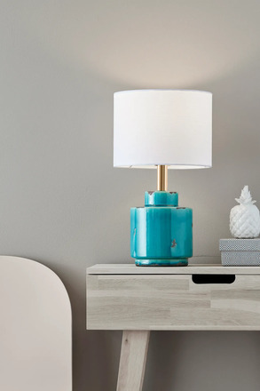 Markslöjd stolní lampa Cous modrá