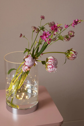 Markslöjd skleněná svítící váza Bouquet průhledná 29 cm