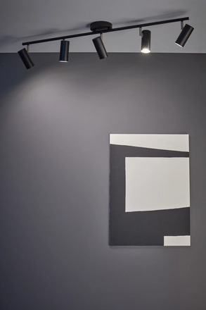 Markslöjd Barcelona stropní bodové svítidlo černé rovné