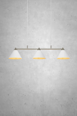 Markslöjd Klint závěsné svítidlo bílé 3 lampy