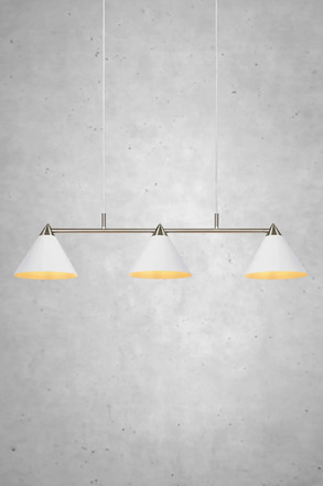 Markslöjd Klint závěsné svítidlo bílé 3 lampy