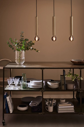 Markslöjd Sencillo závěsné svítidlo mosazné 3 lampy