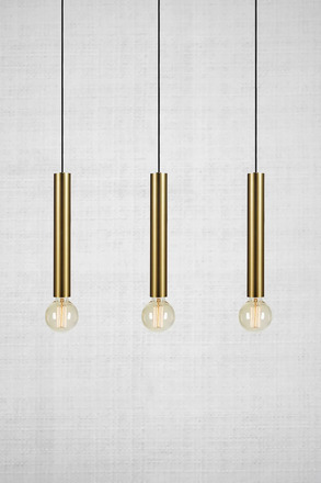 Markslöjd Sencillo závěsné svítidlo mosazné 3 lampy