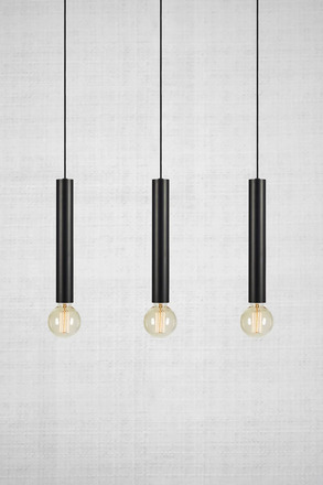 Markslöjd Sencillo závěsné svítidlo černé 3 lampy