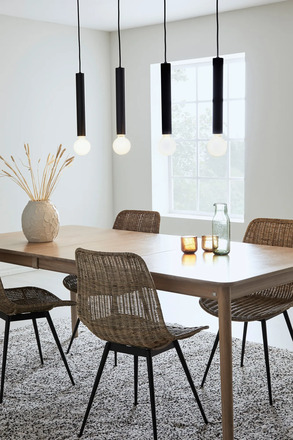 Markslöjd Sencillo závěsné svítidlo černé 4 lampy