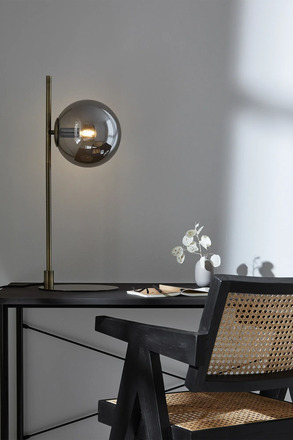 Markslöjd stolní lampa Dione starožitná/kouřová