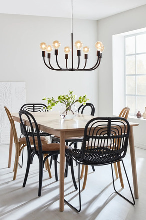 Markslöjd Amistoso závěsné svítidlo černé 8 lamp