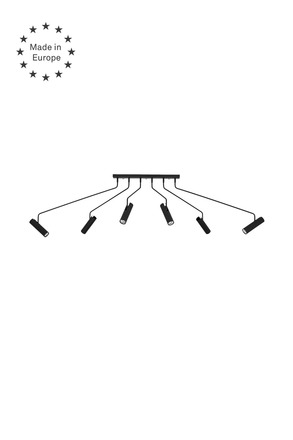 Markslöjd Ramus stropní bodové svítidlo černé flexibilní