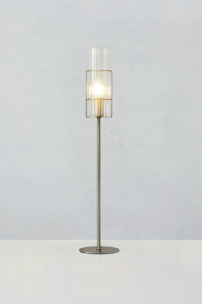 Markslöjd stolní lampa Tubo nikl 65 cm