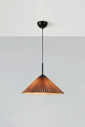 Markslöjd Plisado závěsné svítidlo šedé 50 cm