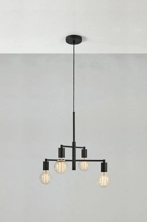 Markslöjd Cielo závěsné svítidlo černé 4 lampy