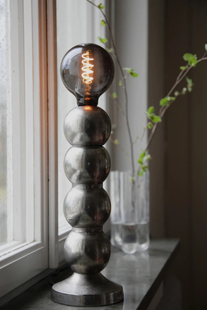 Markslöjd stolní lampa Gong stříbrná