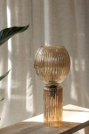 Markslöjd stolní lampa Toulipa jantarová