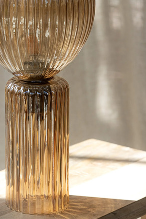 Markslöjd stolní lampa Toulipa jantarová