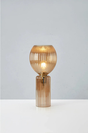 Markslöjd stolní lampa Toulipa jantarová