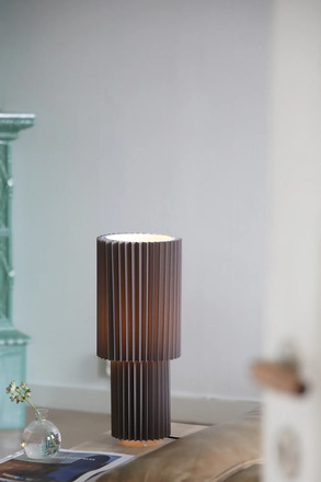 Markslöjd stolní lampa Catis šedá 45 cm