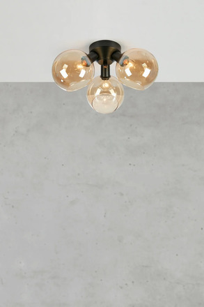 Markslöjd Artis stropní svítidlo jantarové/černé