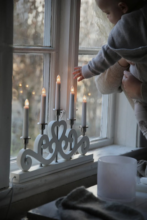 Markslöjd Eneby bílý svícen