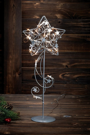 Markslöjd Hagaberg stříbrná hvězda na stůl