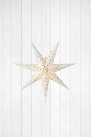 Markslöjd Olivia bílá závěsná hvězda 75 cm