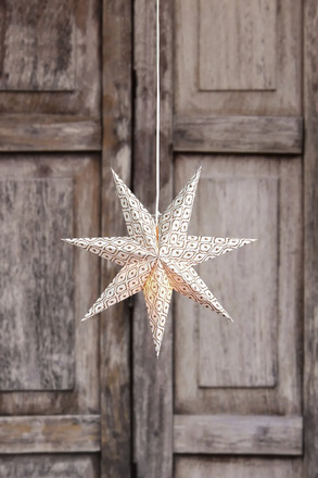 Markslöjd Baroque bílá závěsná hvězda 45 cm