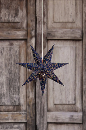 Markslöjd Baroque modrá závěsná hvězda 45 cm