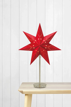 Markslöjd Saturnus červená hvězda na stůl 35 cm