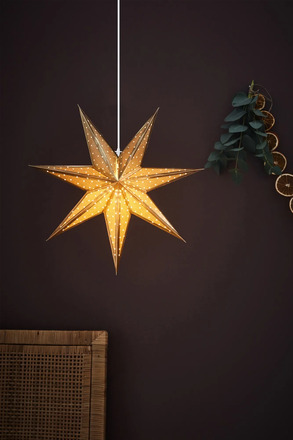 Markslöjd Glitter zlatá závěsná hvězda 45 cm