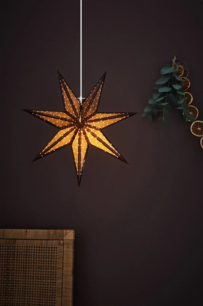 Markslöjd Glitter bronzová závěsná hvězda 45 cm